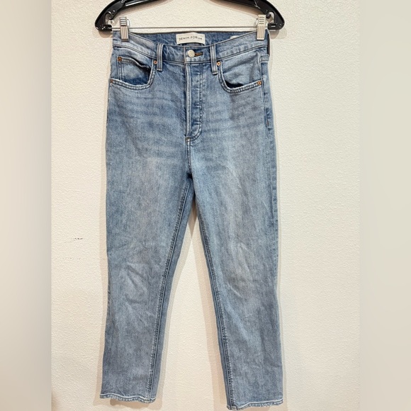 Aritzia Denim Forum The Arlo High Rise Straight 28L Women’s Size 27 - Picture 5 of 14